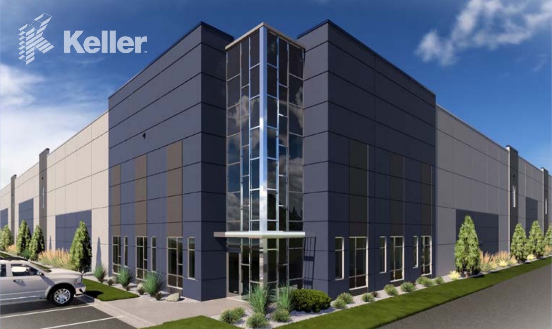 Example build-to-suit rendering, corner entry