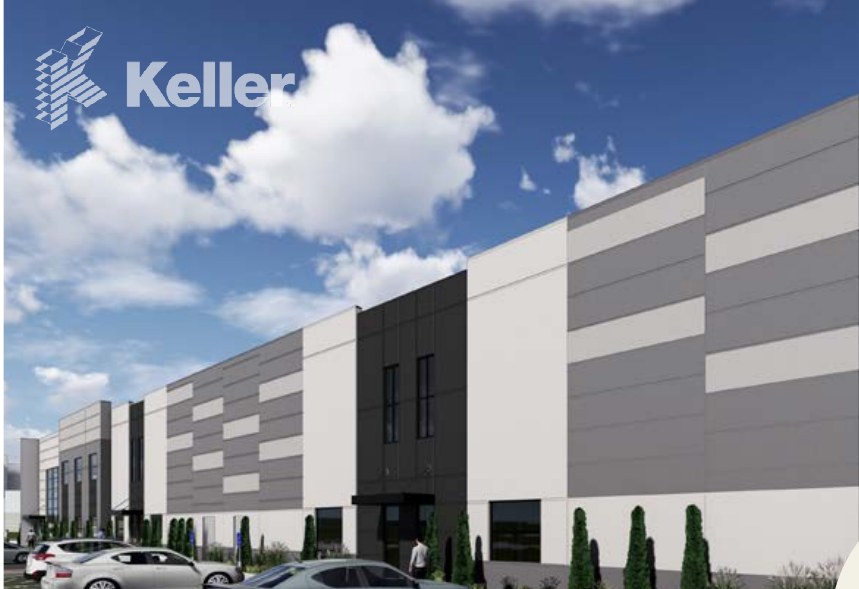 Example build-to-suit rendering with precast panel facade